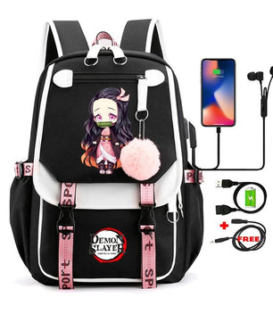 Demon Slayer Nezuko Backpack Anime Bookbag