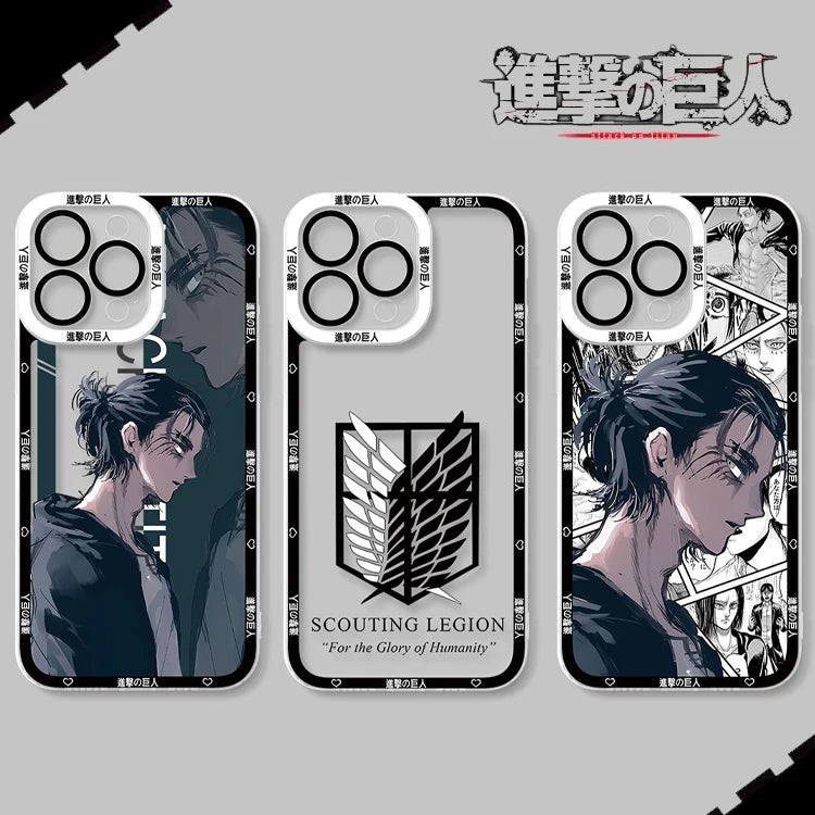 Attack on Titan Eren Yeager Phone Case - For iPhone 11 to 17 Pro Max