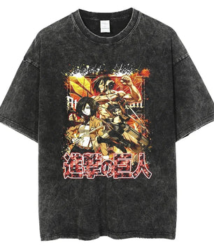 Attack On Titan Shirt Vintage Style Anime Shirt
