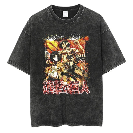 Attack On Titan Shirt Vintage Style Anime Shirt
