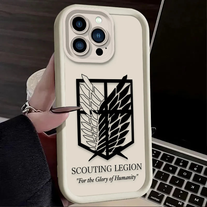 AOT Scouting Legion Phone Case - For iPhone 11 to 17 Pro Max