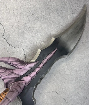 Solo Leveling Sung Jinwoo Kasaka’s Venom Fang Purple Claw-Guard Anime Prop Replica Dagger