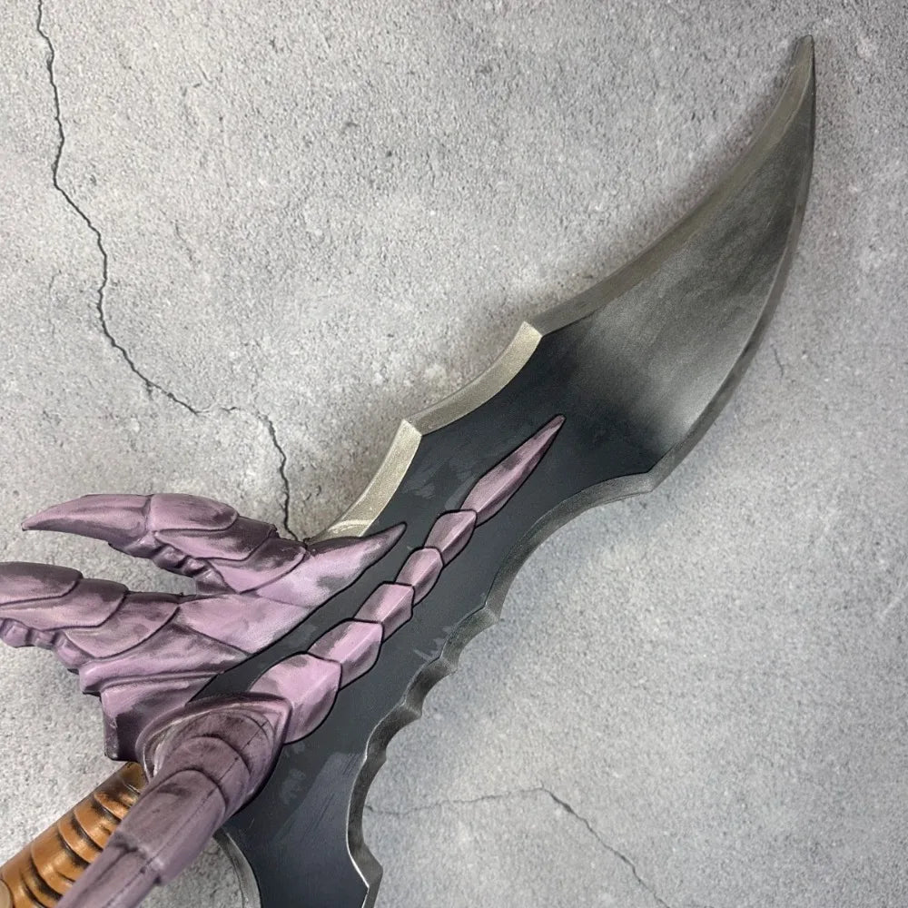 Solo Leveling Sung Jinwoo Kasaka’s Venom Fang Purple Claw-Guard Anime Prop Replica Dagger