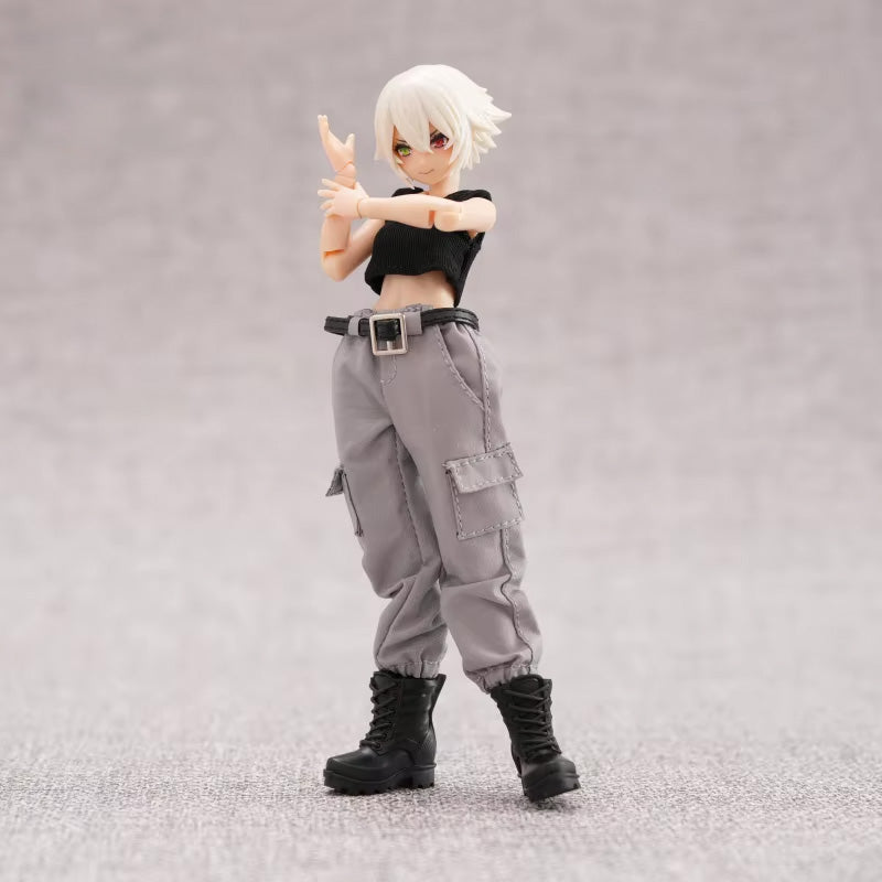 1/12 Scale Casual Shirt & Work Pants Set For 6-Inch Female Action Figures