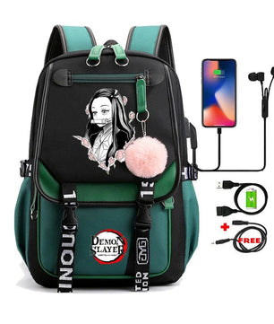Demon Slayer Nezuko Backpack Anime Bookbag