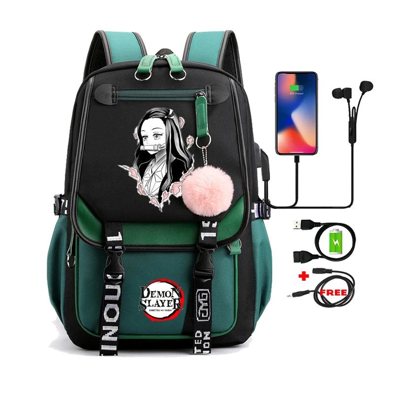 Demon Slayer Nezuko Backpack Anime Bookbag