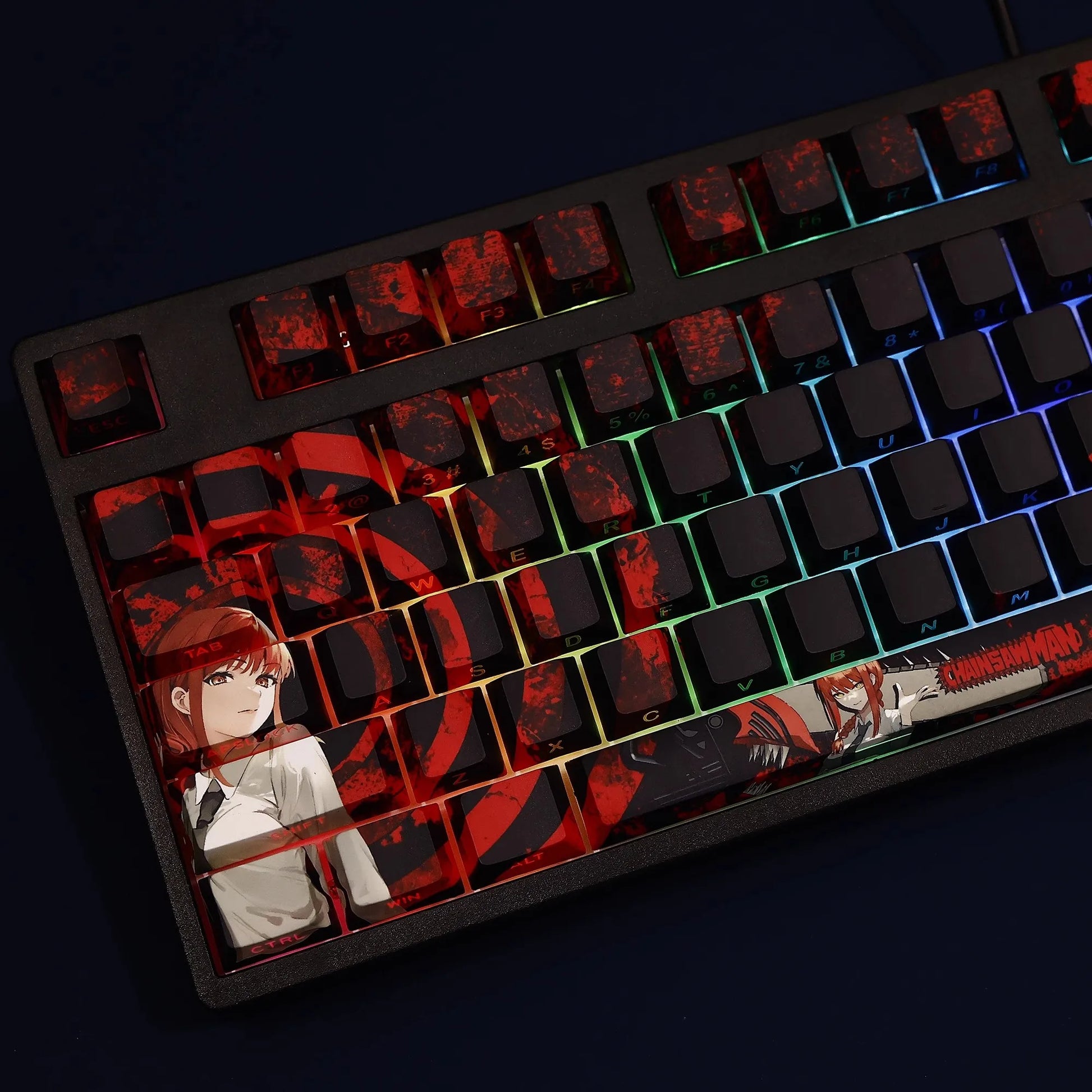 Chainsaw Man Makima Keycaps 108 Keys Anime Keycaps