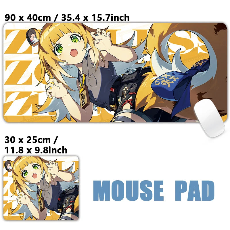 Zenless Zone Zero Ju Fufu Large Gaming Mouse Pad – Anime Desk Mat