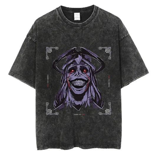 Solo Leveling Jin Woo Shirt Vintage Oversized Style Anime Shirt