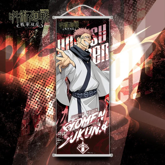 Jujutsu Kaisen Sukuna Hanging Scroll Anime Poster Home Decor
