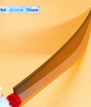 Jujutsu Kaisen Maki Zenin Red-Staff Naginata 1:1 Scale Anime Prop Replica Wood Polearm