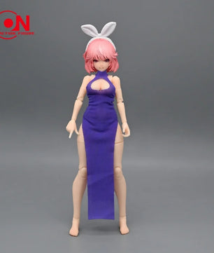 1/12 Scale Cheongsam Dress & Shawl For 6-Inch Female Action Figures