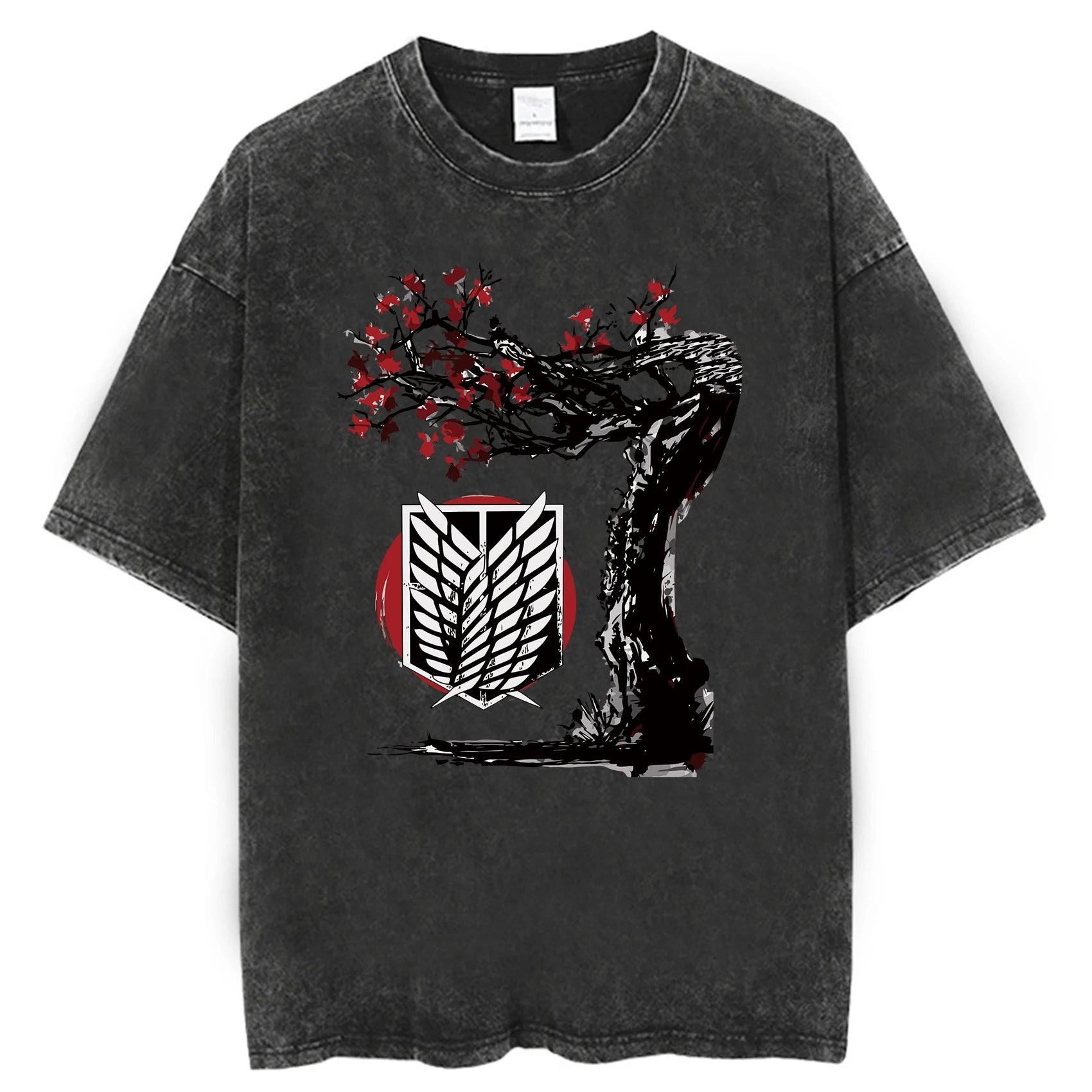 Attack on Titan Shirt Scout Regiment Oversized Anime Shirt