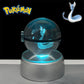 Pokemon Dragonair Figure 3D Crystal Ball Night Light Lamp