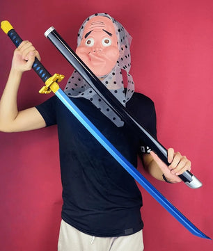 Demon Slayer Muichiro Tokito Nichirin Sword 1:1 Scale Anime Prop Replica Bamboo Sword