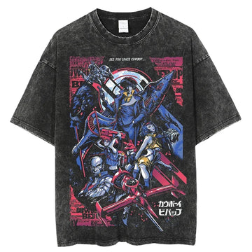 Cowboy Bebop Shirt Vintage Style Anime Shirt