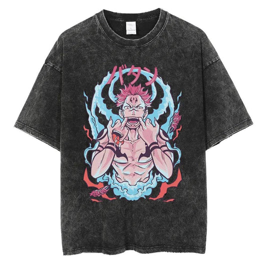 Jujutsu Kaisen Shirt Sukuna Oversized Anime Shirt