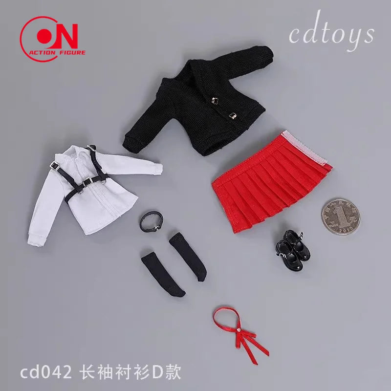 1/12 Scale School Uniform Set For 6-Inch Female Action Figures