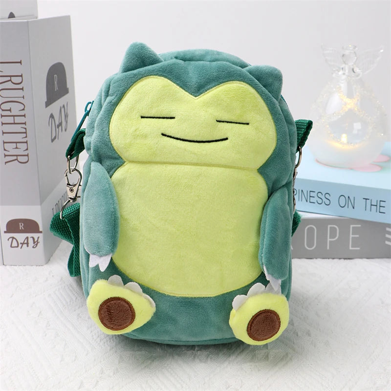 Pokemon Snorlax Plush Shoulder Bag – 20cm Soft Plush Anime Bag