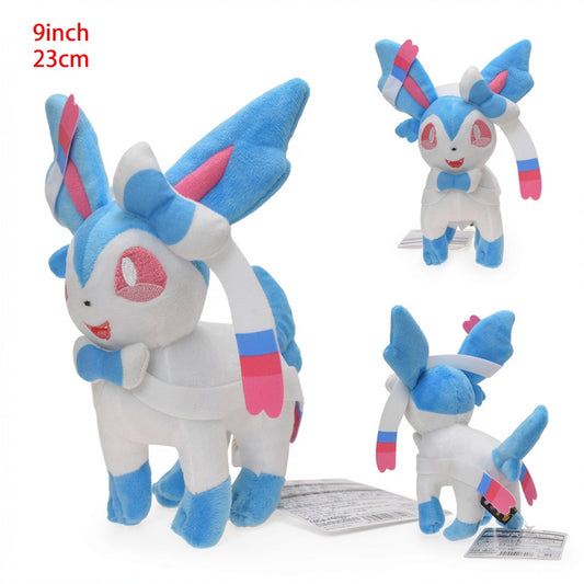 Pokemon Shiny Sylveon Eeveelution Plush 9 Inch Anime Plush