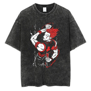 Hunter x Hunter Hisoka Shirt Vintage Style Anime Shirt