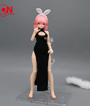 1/12 Scale Cheongsam Dress & Shawl For 6-Inch Female Action Figures