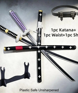 One Piece Trafalgar Law Kikoku Katana 1:1 Scale Anime Prop Replica Plastic Sword