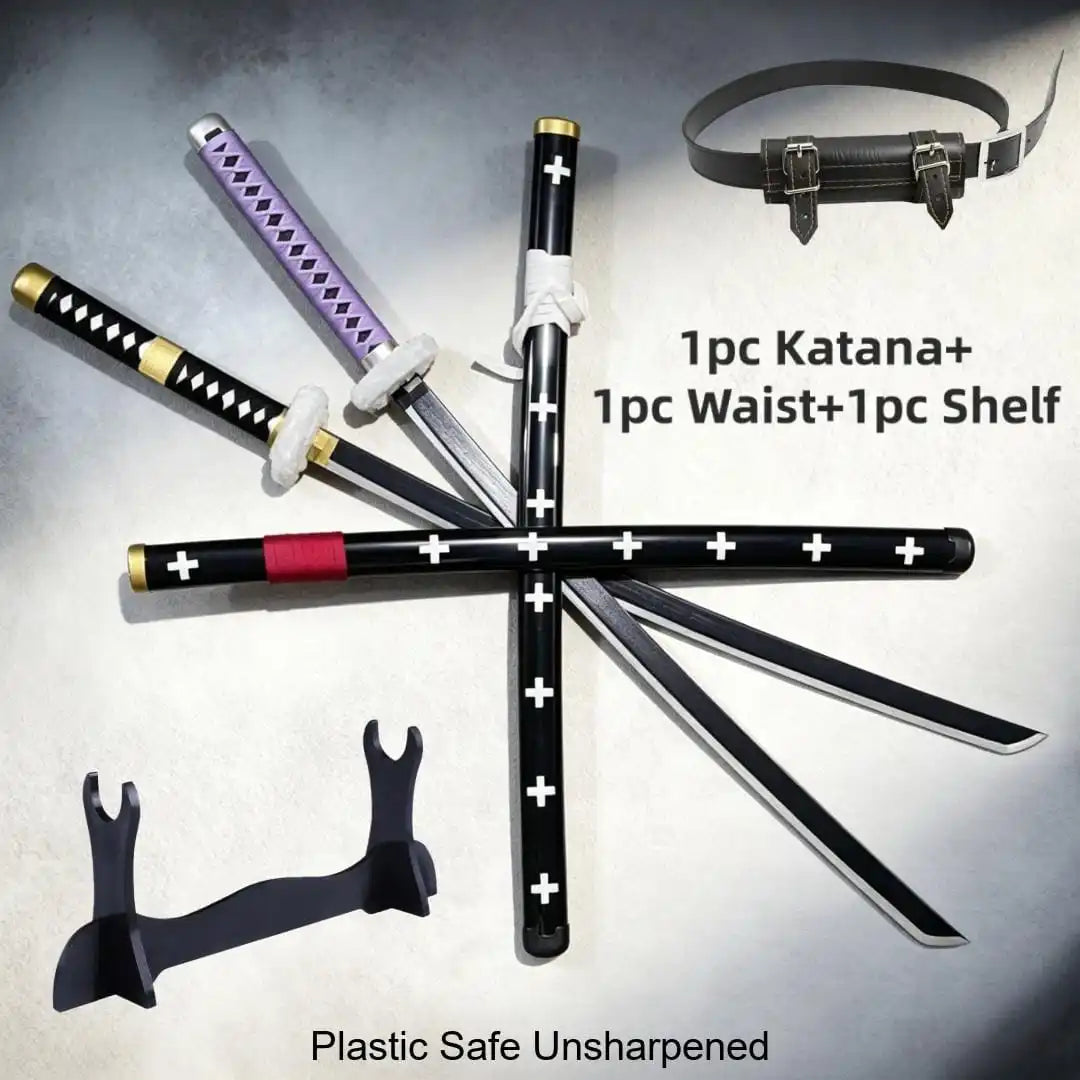 One Piece Trafalgar Law Kikoku Katana 1:1 Scale Anime Prop Replica Plastic Sword