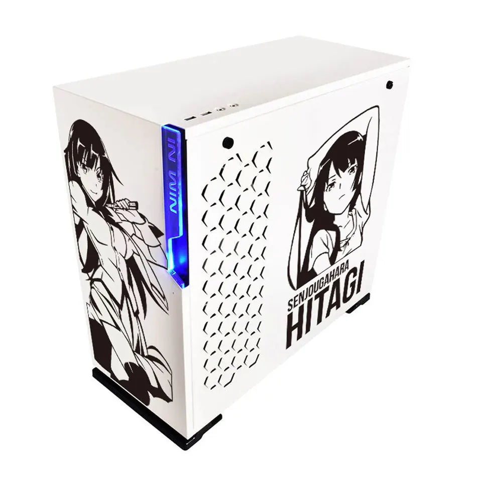 Monogatari Senjougahara Hitagi Anime PC Case Sticker Decal