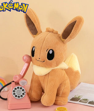 Pokemon Big Size Eevee Plush Sitting Smile (45cm / 55cm / 75cm)