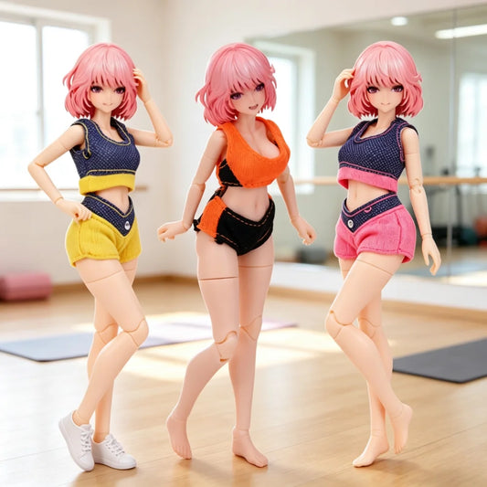 1/12 Scale Sportswear Gym Clothing Set For Female Action Figures