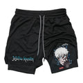 Jujutsu Kaisen Gojo Compression Shorts - Men's Anime Workout Shorts