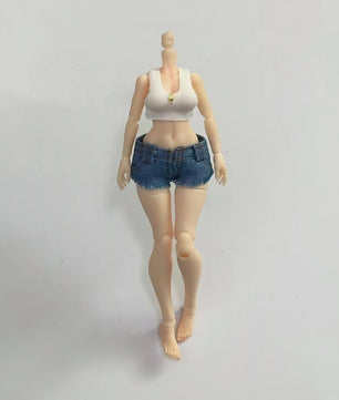 1/12 Casual Summer Top and Shorts Set For Female Action Figures