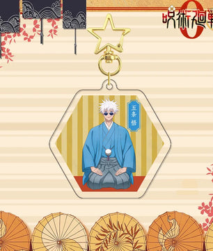 Jujutsu Kaisen Satoru Gojo Kimono Series Acrylic Stand Keychain Badge Set
