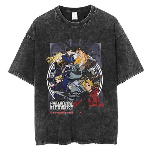 Fullmetal Alchemist Shirt Vintage Style Anime Shirt