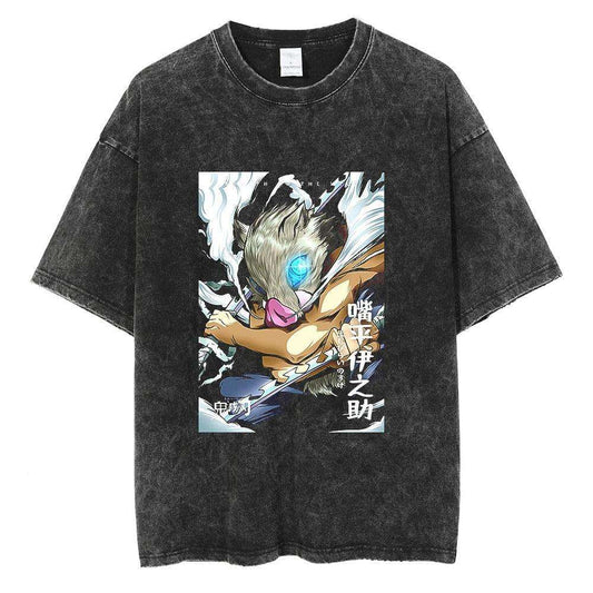 Demon Slayer Shirt Inosuke Oversized Anime Shirt