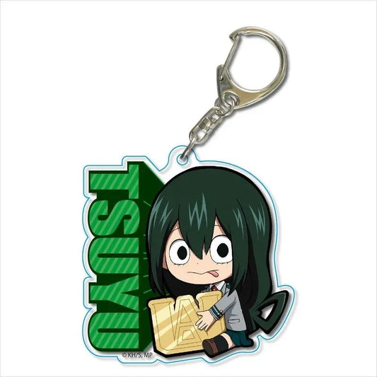 My Hero Academia Tsuyu Asui Sitting Acrylic Keychain Bag Charm
