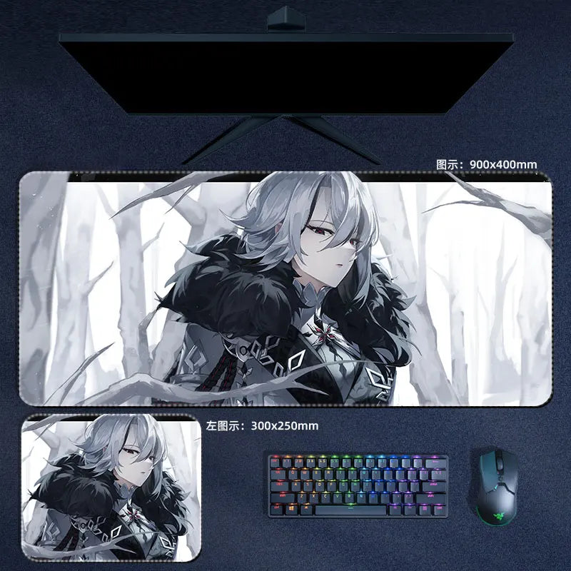 Genshin Impact The Knave Arlecchino Mouse Pad Anime Desk Mat