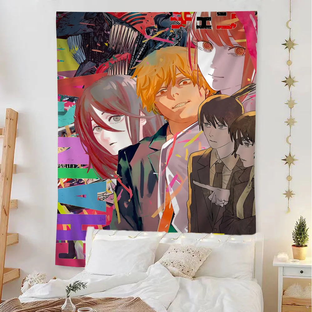 Chainsaw Man Style Reze Anime Tapestry Art Home Decor