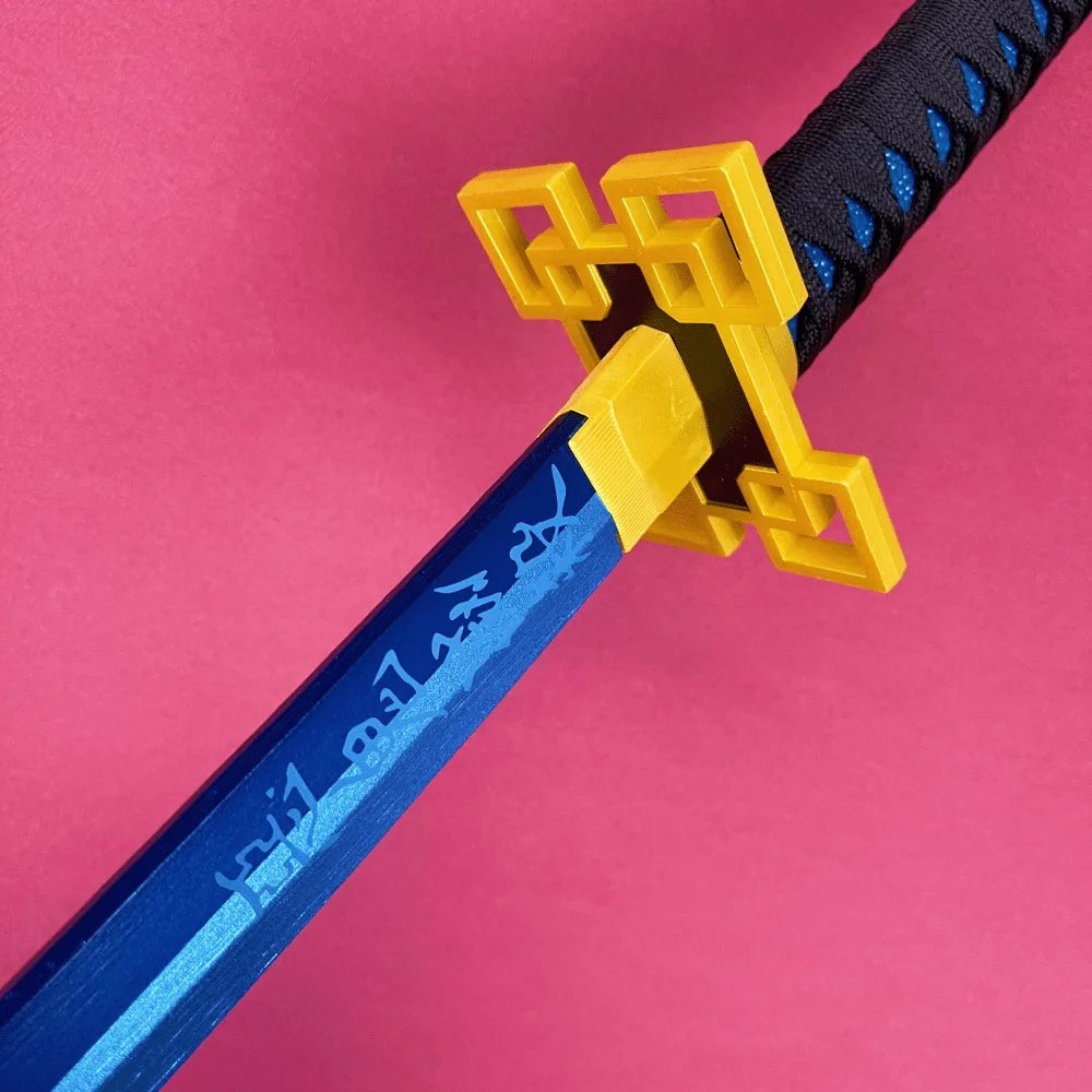 Demon Slayer Muichiro Tokito Nichirin Sword 1:1 Scale Anime Prop Replica Bamboo Sword