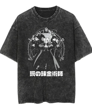 Fullmetal Alchemist Shirt Vintage Style Anime Shirt