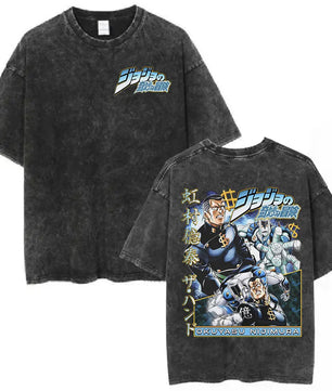 JoJo's Bizarre Adventure Nijimura Shirt Vintage Style Pre-washed
