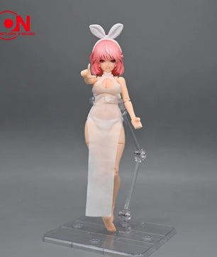 1/12 Scale Cheongsam Dress & Shawl For 6-Inch Female Action Figures