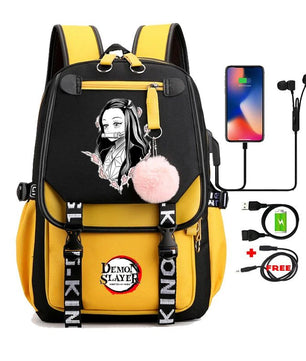 Demon Slayer Nezuko Backpack Anime Bookbag