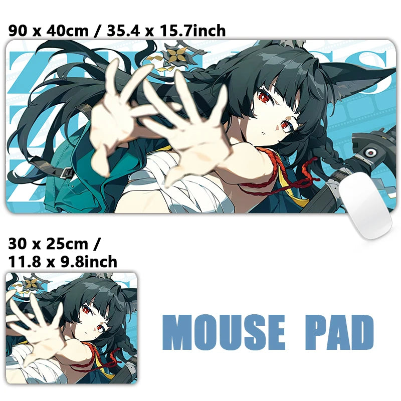 Zenless Zone Zero Hoshimi Miyabi Large Gaming Mouse Pad – Anime Desk Mat