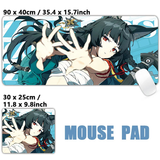 Zenless Zone Zero Hoshimi Miyabi Large Gaming Mouse Pad – Anime Desk Mat