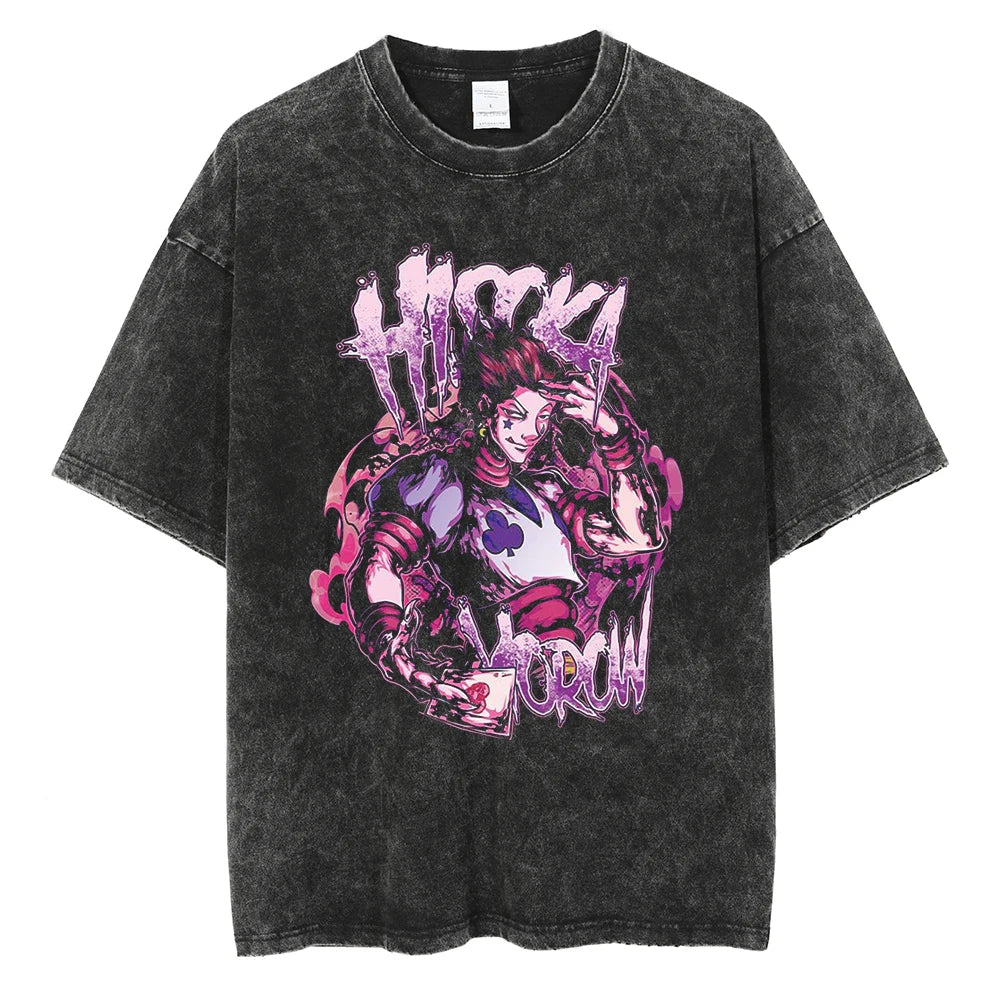 Hunter x Hunter Hisoka Shirt Vintage Style Anime Shirt