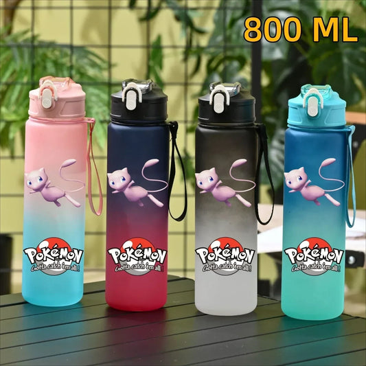Pokemon Mew Sports Water Bottle With Straw BPA-Free & Leakproof