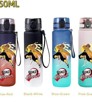 Demon Slayer Zenitsu Water Bottle – 650ml Leakproof Gym Bottle