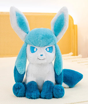 Pokemon Big Size Sylveon & Glaceon Fluffy Plushies – Sitting Smile